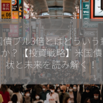 米国債ブル3倍とはどういう意味ですか？【投資戦略】米国債の現状と未来を読み解く！